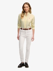 Superdry Yellow Slim Oxford Buttondown Long Sleeve Shirt - Image 3 of 7