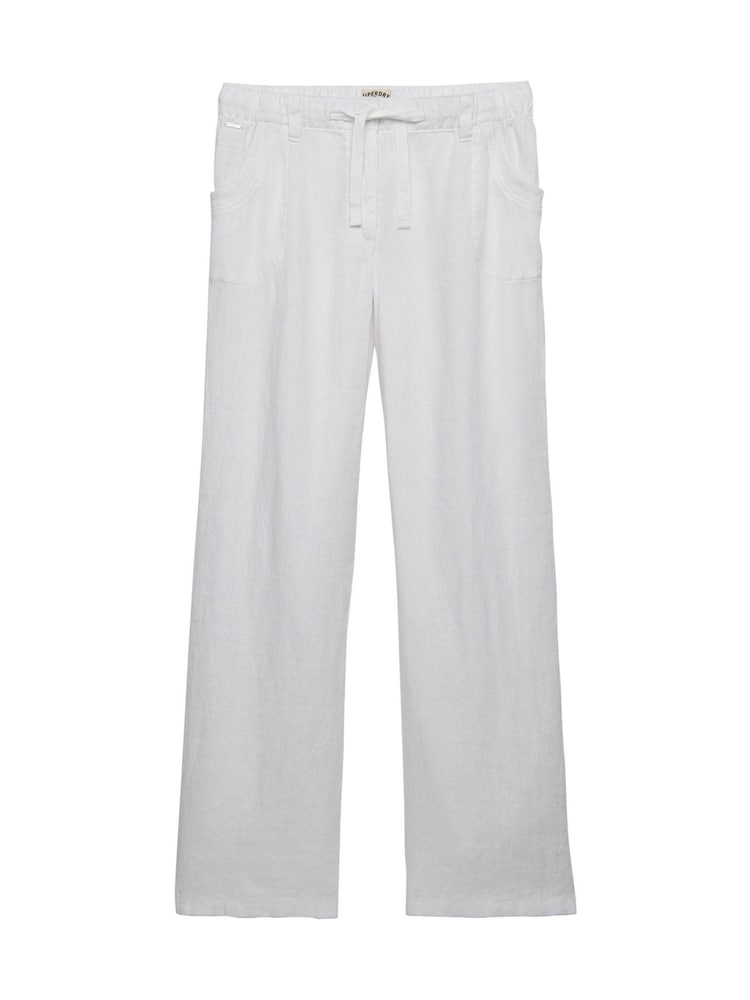 Superdry White Low Rise Trousers - Image 1 of 2