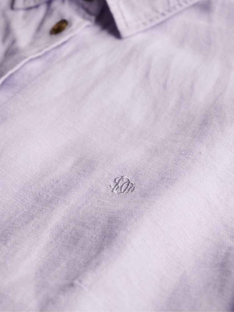 Фіолетовий - Superdry Premium Boyfriend Shirt - Image 7 of 7