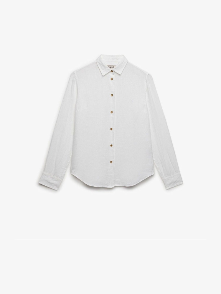 Білий - Superdry Premium Boyfriend Shirt - Image 1 of 1