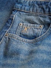 Délavage bleu moyen - Superdry short ample taille mi-haute - Image 8 sur 8