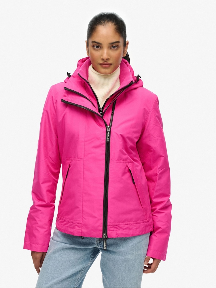 Superdry Pink Hooded Windbreaker Jacket - Image 2 of 6