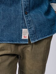 Aubin Blue Morely Denim Overshirt - Image 5 of 6