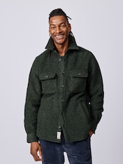 Aubin Green Kendale Wool Overshirt - Image 1 of 8