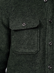Aubin Green Kendale Wool Overshirt - Image 6 of 8