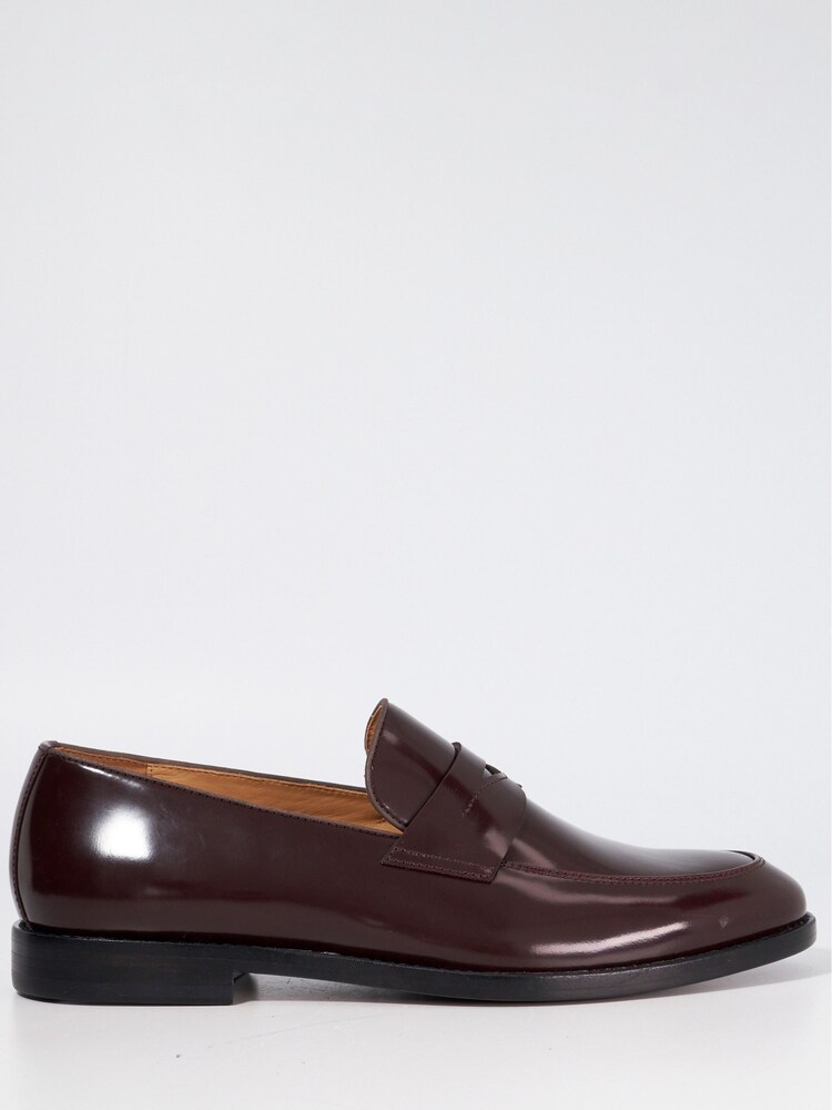 Dune London Red Surrey Suede Penny Loafers - Image 2 of 6 Dune London Red Surrey Suede Penny Loafers - Image 2 of 6