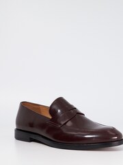 Dune London Red Surrey Suede Penny Loafers - Image 3 of 6