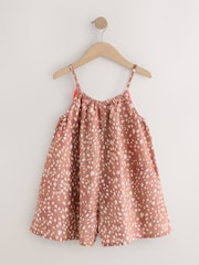 Bambi Animal Print - Strappy Playsuit (3mths-10yrs) - 7න් 5 වන රූපය
