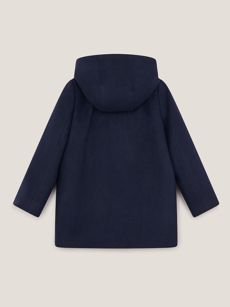 Monsoon Blue Hooded Duffle Coat - Image 2 of 3
