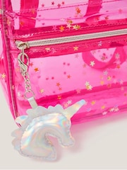 Monsoon Pink Clear Unicorn Backpack - Image 4 of 4