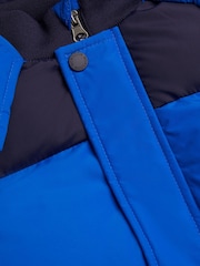 Monsoon Blue Colourblock Puffer Jacket - Image 4 of 4