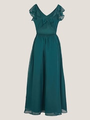 Monsoon Blue Indi Tie Back Prom Dress - Image 3 of 3
