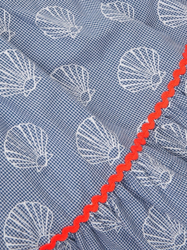 Monsoon シェル プリント ギンガム ワンピース - 画像 2 / 2