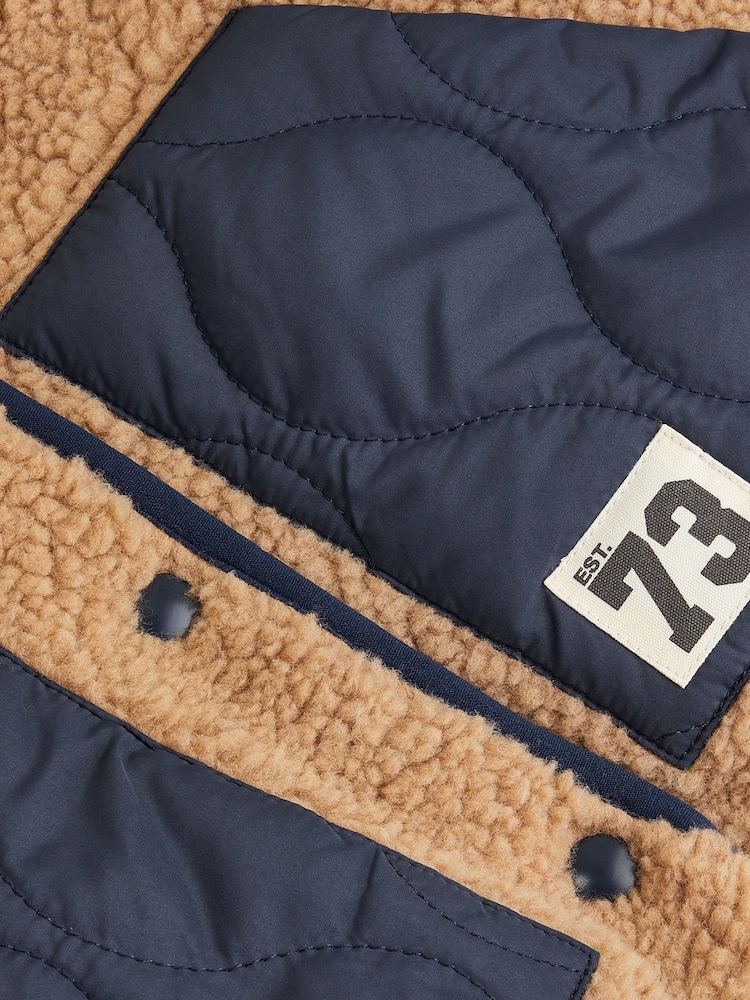 Monsoon Blue Reversible Borg Bomber Jacket - Image 3 of 3