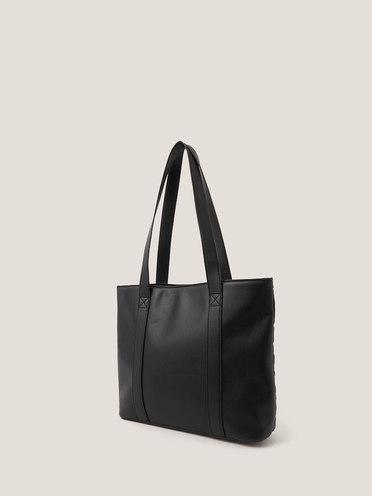 Monsoon Black Heart Quilted School Tote Bag - Image 2 of 4