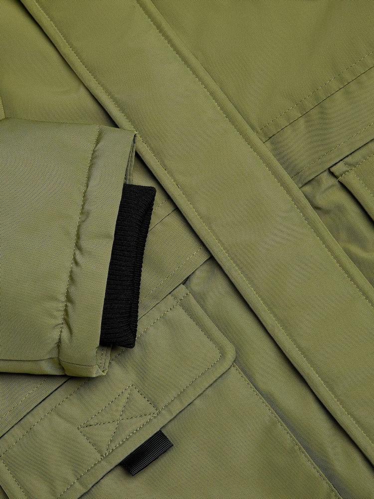 Monsoon Green Hooded Parka Coat - Image 4 of 4