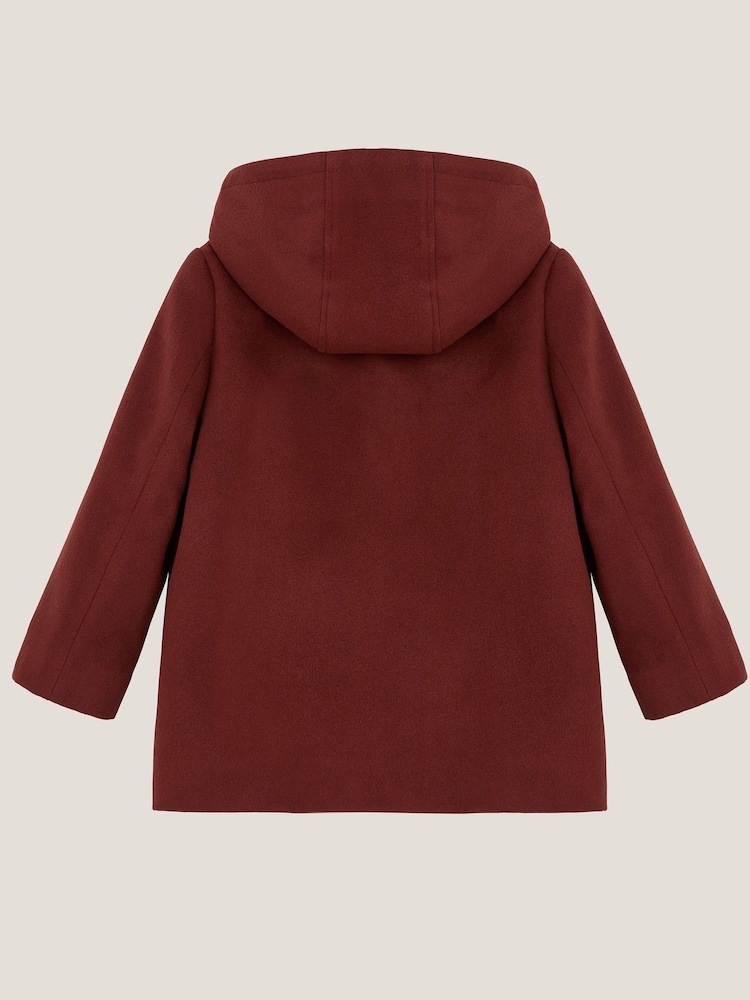 Monsoon Brown Hooded Duffle Coat - Image 2 of 3