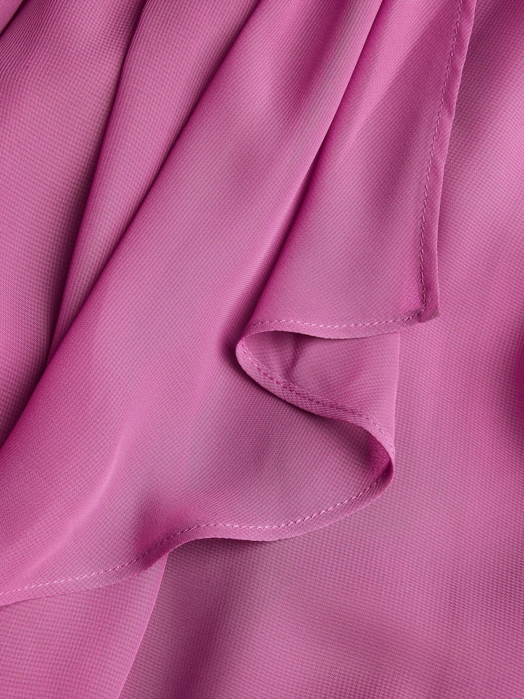Monsoon Purple Indi Tie-Back Prom Dress - Image 3 of 3