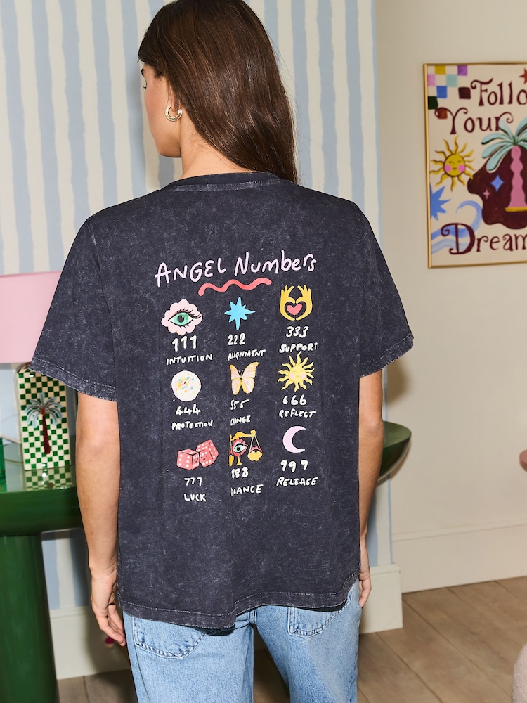 Eleanor Bowmer Charcoal Grey Love Forever T-Shirt - Image 2 of 4