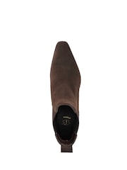 Dune London Brown Parkas Chisel Western Chelsea Boots - Image 4 of 5