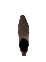 Dune London Brown Parkas Chisel Western Chelsea Boots - Image 8 of 9