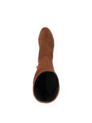 Dune London Brown Tayla Smart Stretch High Leg Boots - Image 4 of 5