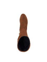 Castanho - Botas de cano altoDune London Tayla Smart Stretch - Imagem 6 de 7