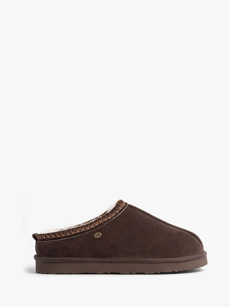 Braun - Just Sheepskin – Miles – Lammfellslipper für Herren - Bild 2 von 5