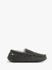 Just Sheepskin Just Sheepskin Mens Grey Quentin Sheepskin Slippers - Bild 2 von 5