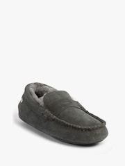 Just Sheepskin Just Sheepskin Mens Grey Quentin Sheepskin Slippers - Bild 3 von 5