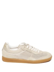 Steve Madden Cream Estella Trainers - Image 1 of 5