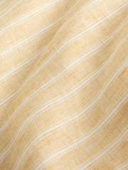 Yellow Stripe Regular Fit Signature Leomaster Linen Long Sleeve Shirt - Image 9 of 10
