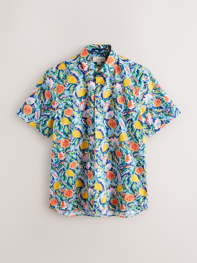 Multicolour Fruit - Signature Liberty Short Sleeve Shirt - Attēls 1 no 3
