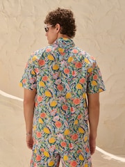 Multicolour Fruit Regular Fit Signature Liberty Short Sleeve Shirt - Image 4 of 8