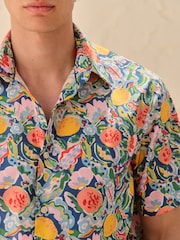 Multicolour Fruit Regular Fit Signature Liberty Short Sleeve Shirt - Image 5 of 8