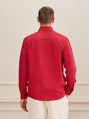 Rojo - Signature Leomaster Linen Long Sleeve Shirt - Imagen 3 de 7