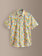 Multicolour City Scene - Signature Liberty Short Sleeve Shirt - Attēls 1 no 3