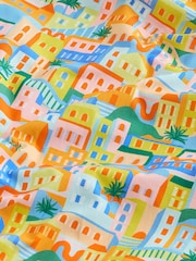 Multicolour City Scene - Signature Liberty Short Sleeve Shirt - Attēls 2 no 3