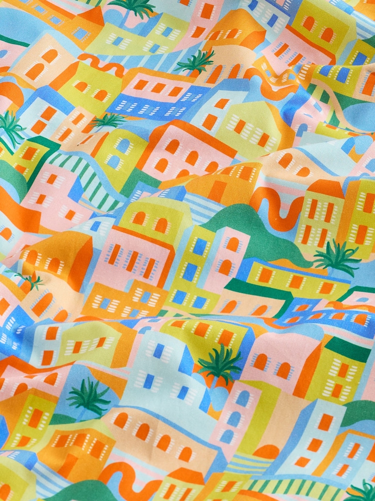 Multicolour City Scene - Signature Liberty Short Sleeve Shirt - Attēls 2 no 3