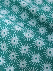 Green Sun Geometric Regular Fit Cotton Rich Easy Care Print Smart Shirt - Image 6 of 8