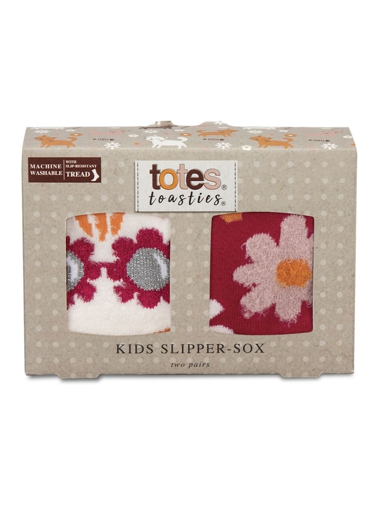 Totes Tosties Kids Original Slipper Socks 2 Pack - Slika 4 iz 4