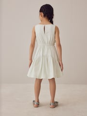 Laura Ashley Mint Green Layered Flower Embelished Dress - Image 5 of 7