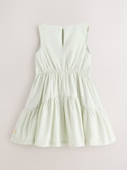 Laura Ashley Mint Green Layered Flower Embelished Dress - Image 9 of 12