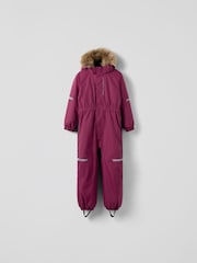 Polarn O. Pyret Red Padded Waterproof Overall Snowsuit - Image 1 of 6