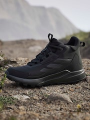 adidas Terrex Black Anylander Mid Rain.Rdy Hiking Shoes - Image 7 of 17