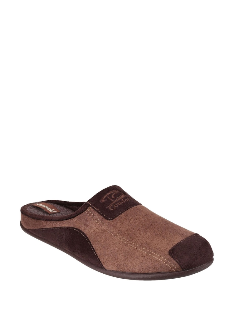 Cotswold Black Westwell Slippers - Image 2 of 4