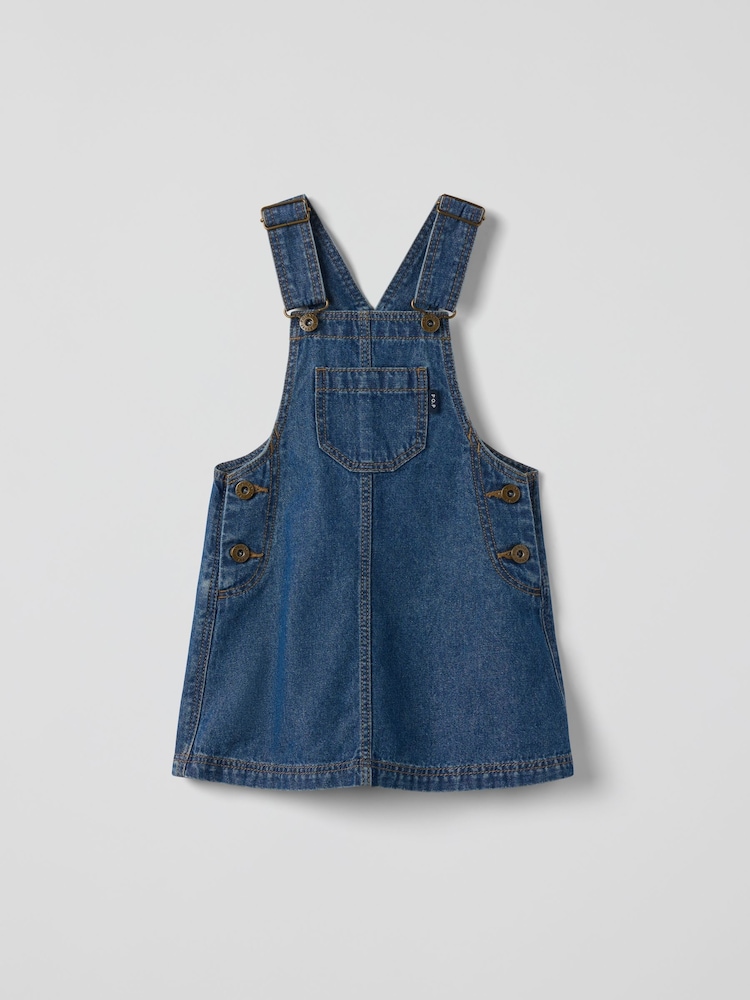 Polarn O. Pyret Cotton Denim Pinafore - صورة 1 من 5 Polarn O. Pyret Cotton Denim Pinafore - صورة 1 من 5