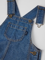 Polarn O. Pyret Blue Cotton Denim Pinafore - Image 2 of 5