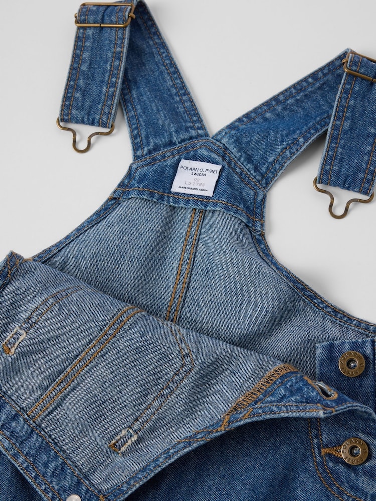 Polarn O. Pyret Cotton Denim Pinafore - صورة 5 من 5 Polarn O. Pyret Cotton Denim Pinafore - صورة 5 من 5