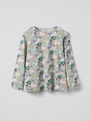 Polarn O. Pyret Green Unicorn Print Top - Image 1 of 3